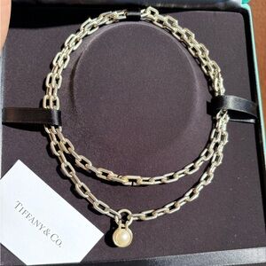 Tiffany’s Pearl Necklace worn twice. I’m also selling the matching bracelet.